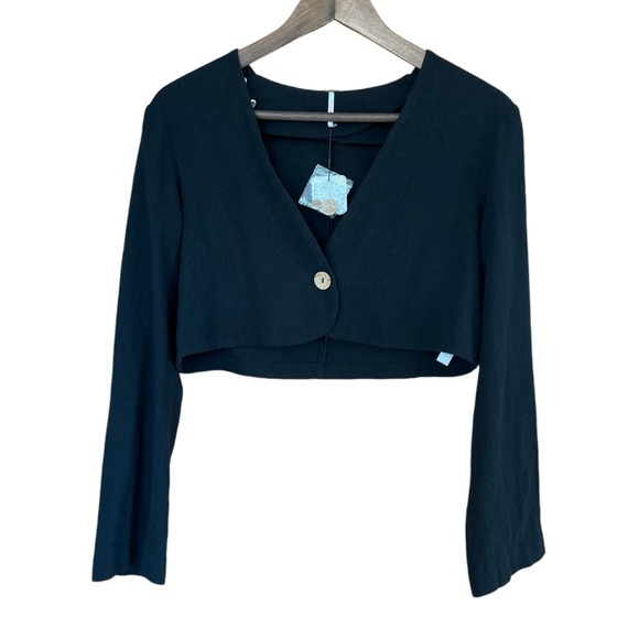 NWT Free People 2-Piece Set- Pants and Cropped Cardigan - Picture 2 of 11